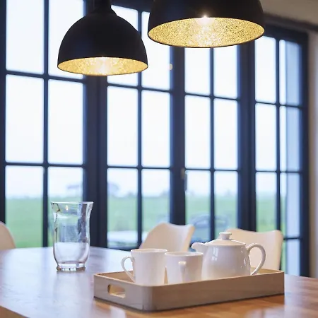 Prázdninový dům Reetland Am - Luxus Reetdachvilla Mit 3 Schlafzimmern, Sauna Und Kamin F11 Dranske